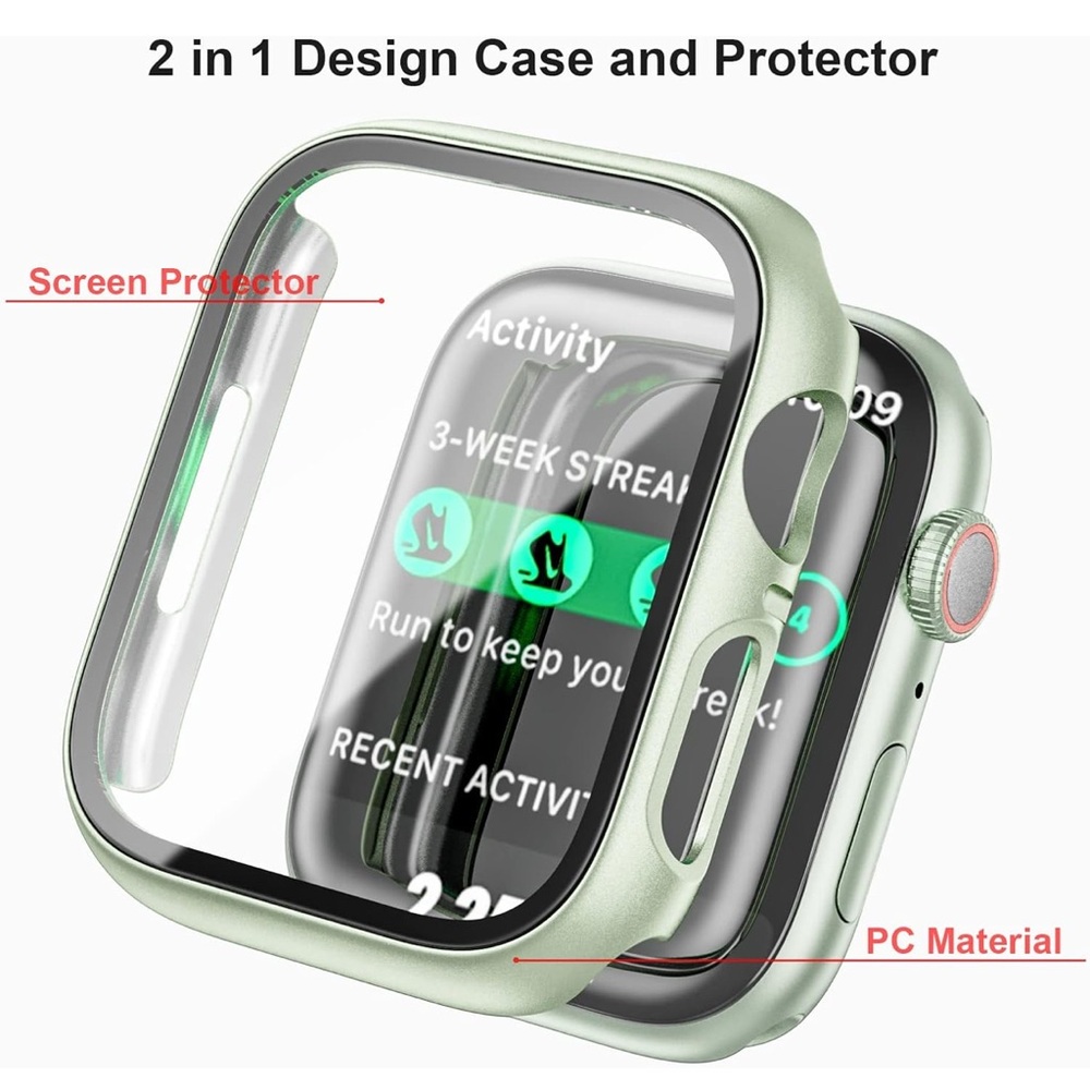 (3) 2-in-1 Watch Case & Screen Protectors